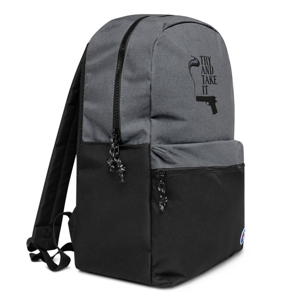 2nd Amendment  pistol Embroidered Champion Backpack