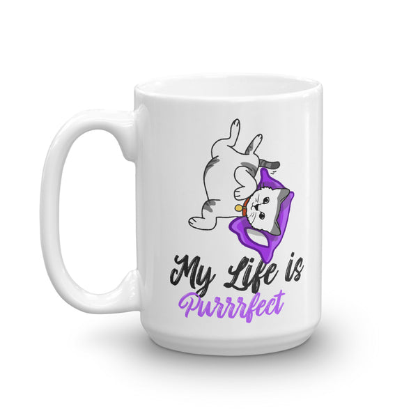 My Life Is Purrrfect  Cat Lovers Mug